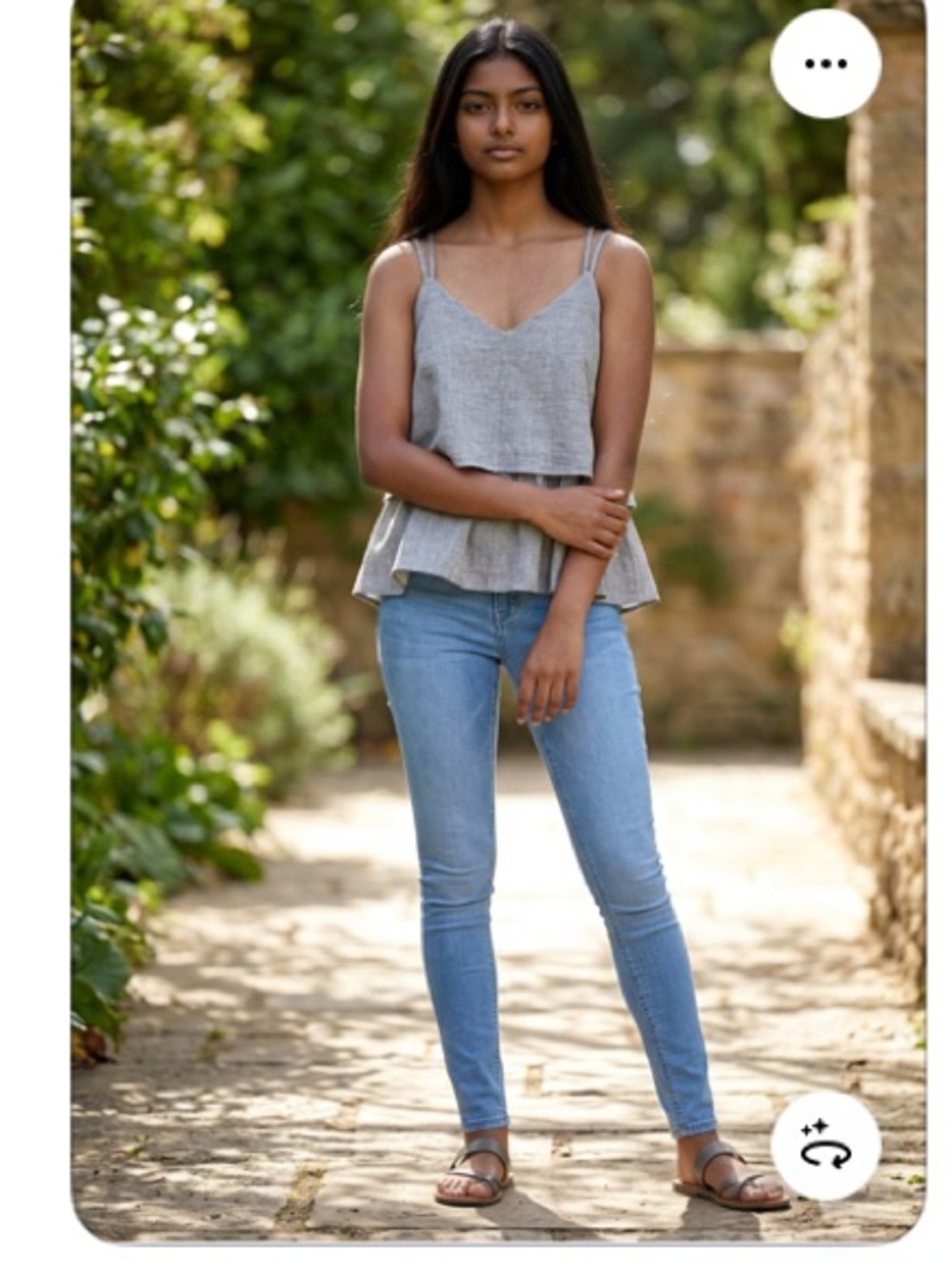 221. Amadi Anthropologie Camisole Caraco Tank Top Green Small